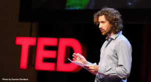 Thomas Ermacora speaking at TEDGlobal, 2011. Photo: James Duncan Davidson/TED.