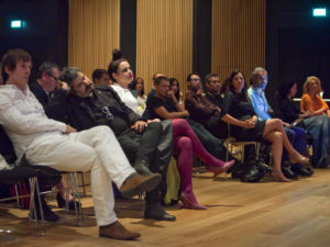 Front row with Tom Kovac, Eva Franch and others, Speculative Materialism in Architecture, Rovinj, 2011, © MLAUS.