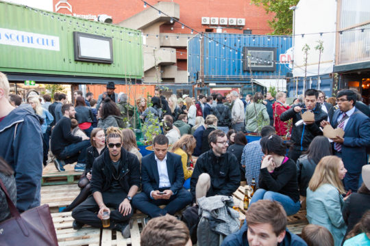 The launch of Pop Brixton, south London, Carl Turner Architects. Kit Oates Photography.