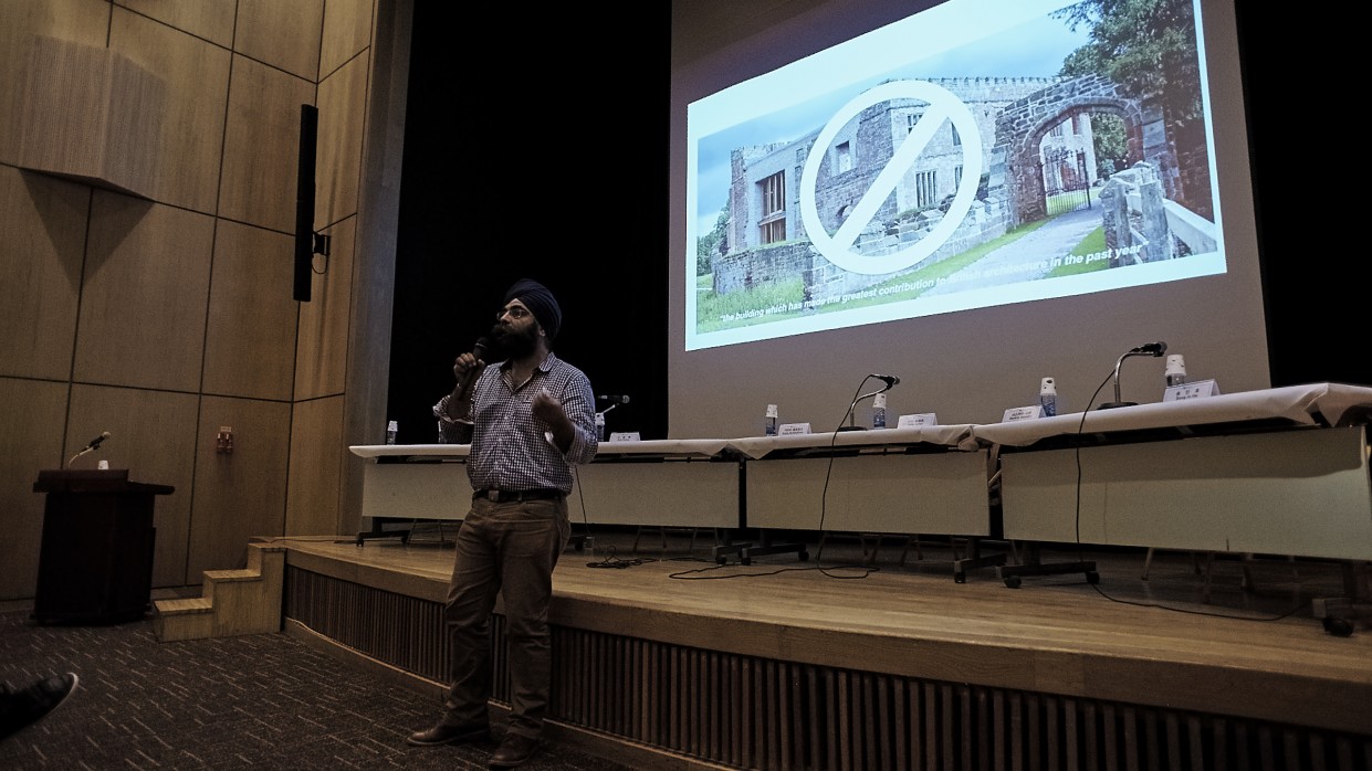 Indy Johar (Architecture 00), Contemporary Urban Technologies session, SIBAU symposium, October 2015, © SIBAU/Pilmo Kang.