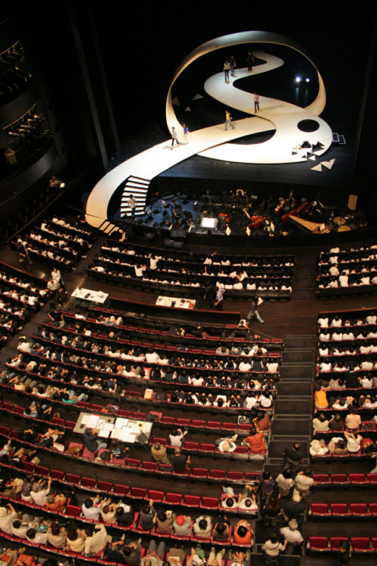 Toyo Ito & Associates Architects, Matsumoto Performing Arts Centre, 2000-4, Matsumoto-shi, Nagano, Japan. Photo: Hiroshi Ueda.