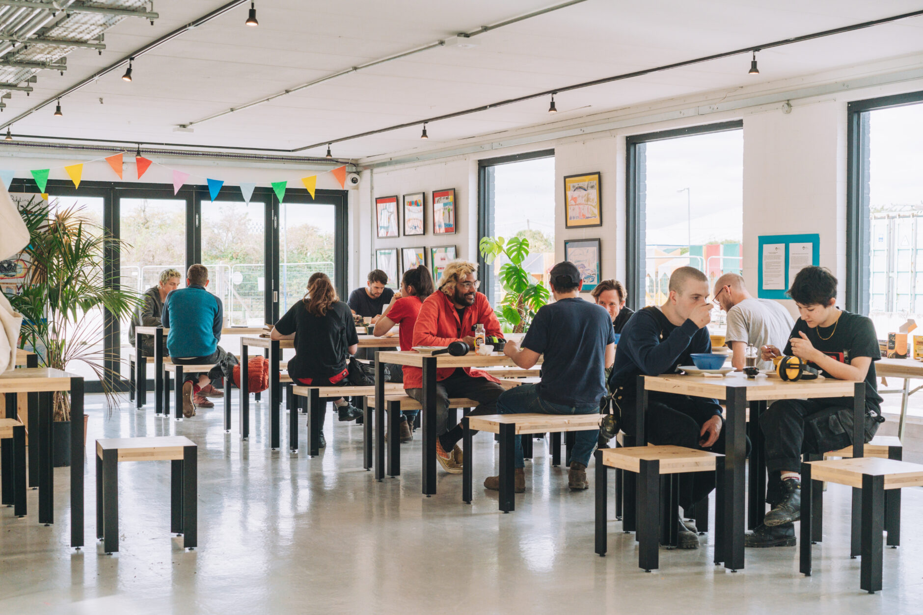 Bloqs Kitchen Bar Deli for meals, networking and co-working is open to its maker members, partners and the public from 8am-3:30pm, Mon-Sun. Photo: Claudia Agati.