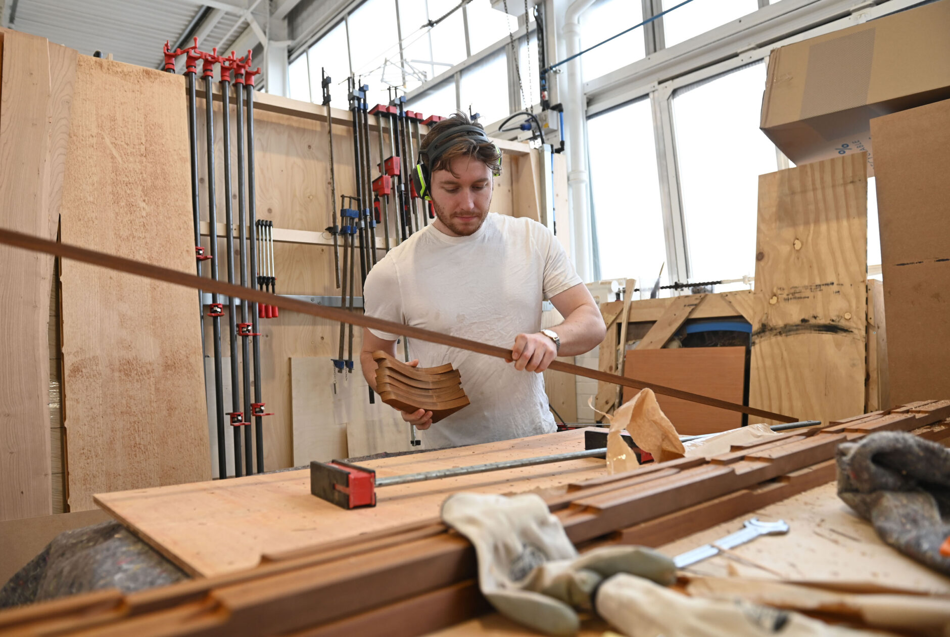 A maker member in action at Bloqs' new open access factory designed by architects and urban designers 5th Studio. Photo: Stuart Wilson for Getty.
